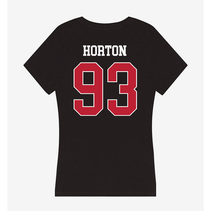 Georgia - NCAA Football : Carter Horton - Women's V-Neck T-Shirt-1