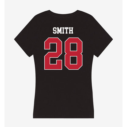 Georgia - NCAA Football : Jordan Smith - Women's V-Neck T-Shirt-1