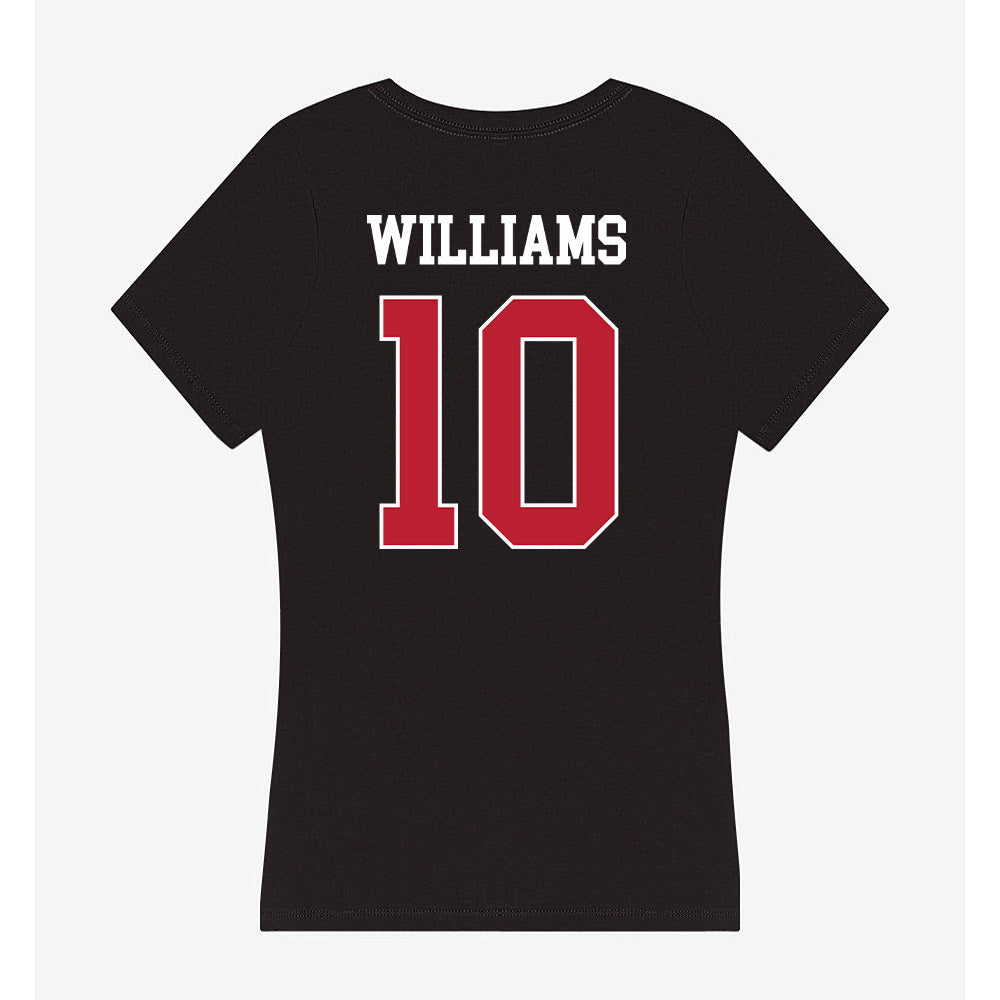 Georgia - NCAA Football : Elyiss Williams - Women's V-Neck T-Shirt-1