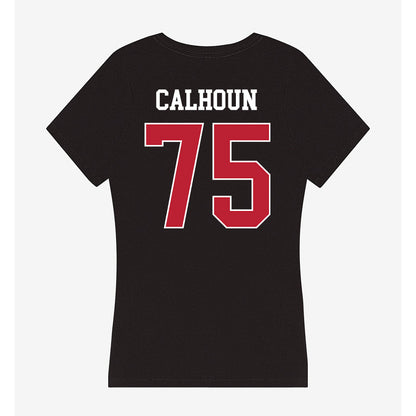 Georgia - NCAA Football : Daniel Calhoun - Women's V-Neck T-Shirt-1