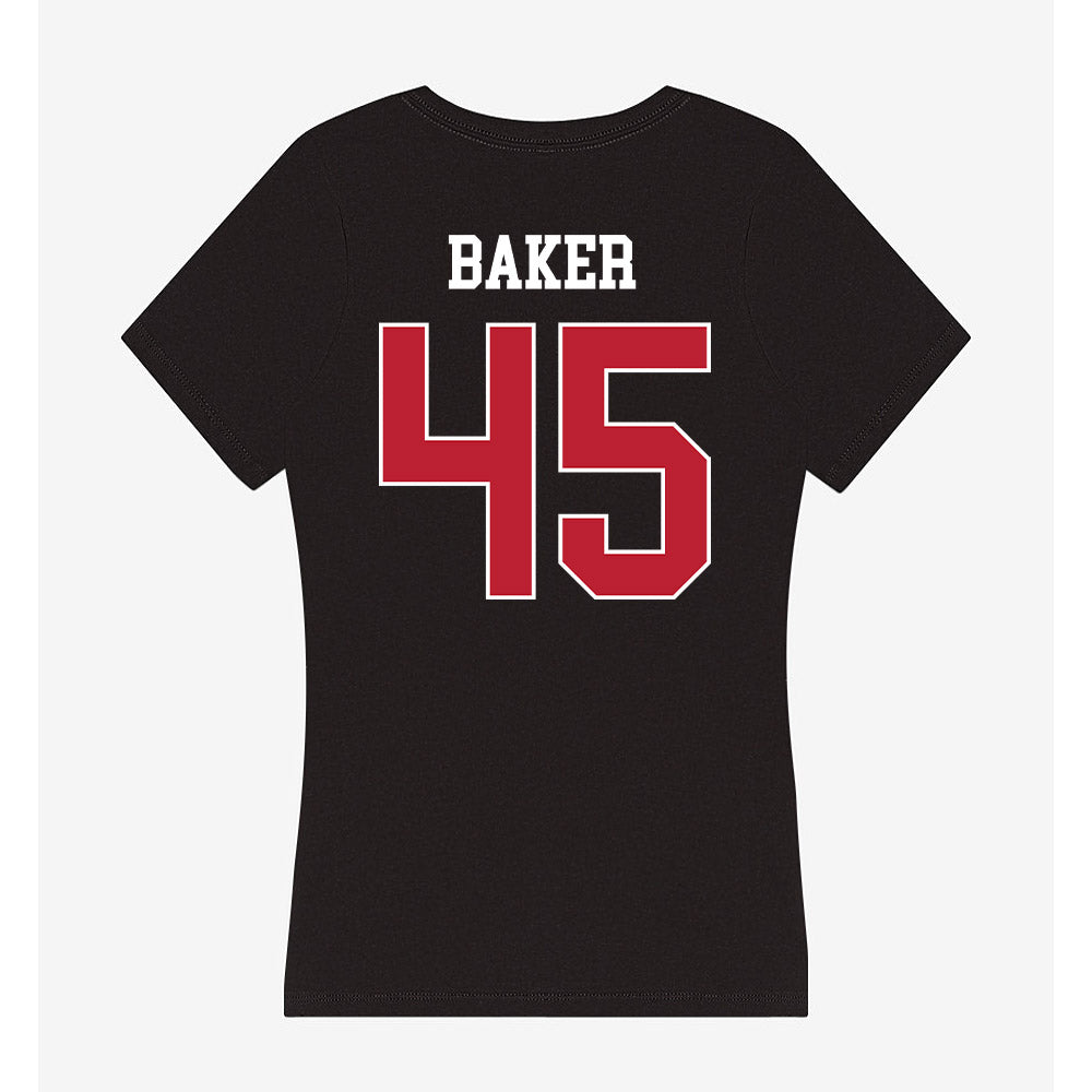 Georgia - NCAA Football : Chaz-Anthony Baker - Women's V-Neck T-Shirt-1