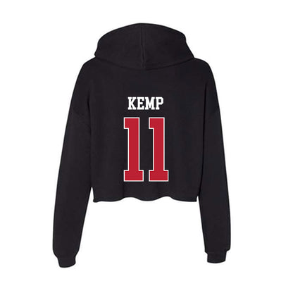 Georgia - NCAA Women's Volleyball : Kendal Kemp - Women's Crop Fleece Hoodie-1