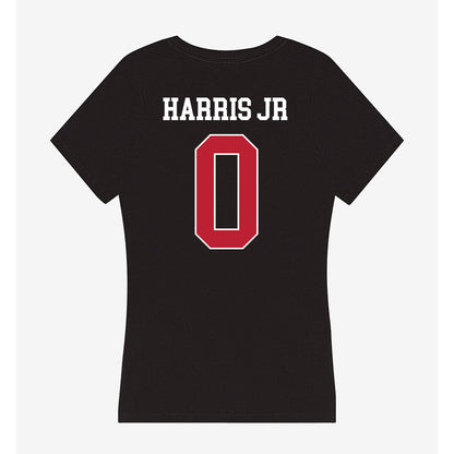 Georgia - NCAA Football : Gabe Harris Jr. - Women's V-Neck T-Shirt-1