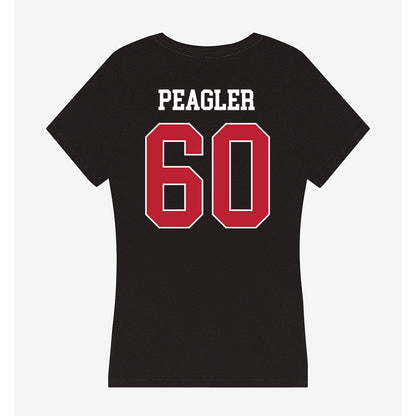 Georgia - NCAA Football : Henry Peagler - Women's V-Neck T-Shirt-1