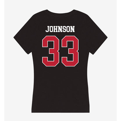 Georgia - NCAA Softball : Maddie Johnson - Women's V-Neck T-Shirt-1