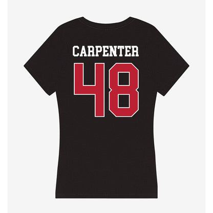 Georgia - NCAA Football : Duncan Carpenter - Women's V-Neck T-Shirt-1
