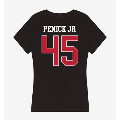 Georgia - NCAA Football : Terrence Penick Jr - Women's V-Neck T-Shirt-1