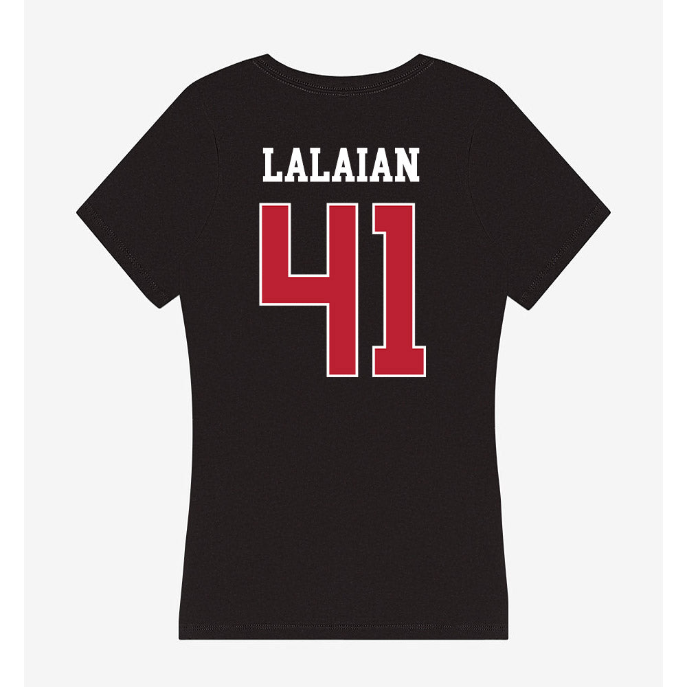 Georgia - NCAA Football : David Lalaian - Women's V-Neck T-Shirt-1