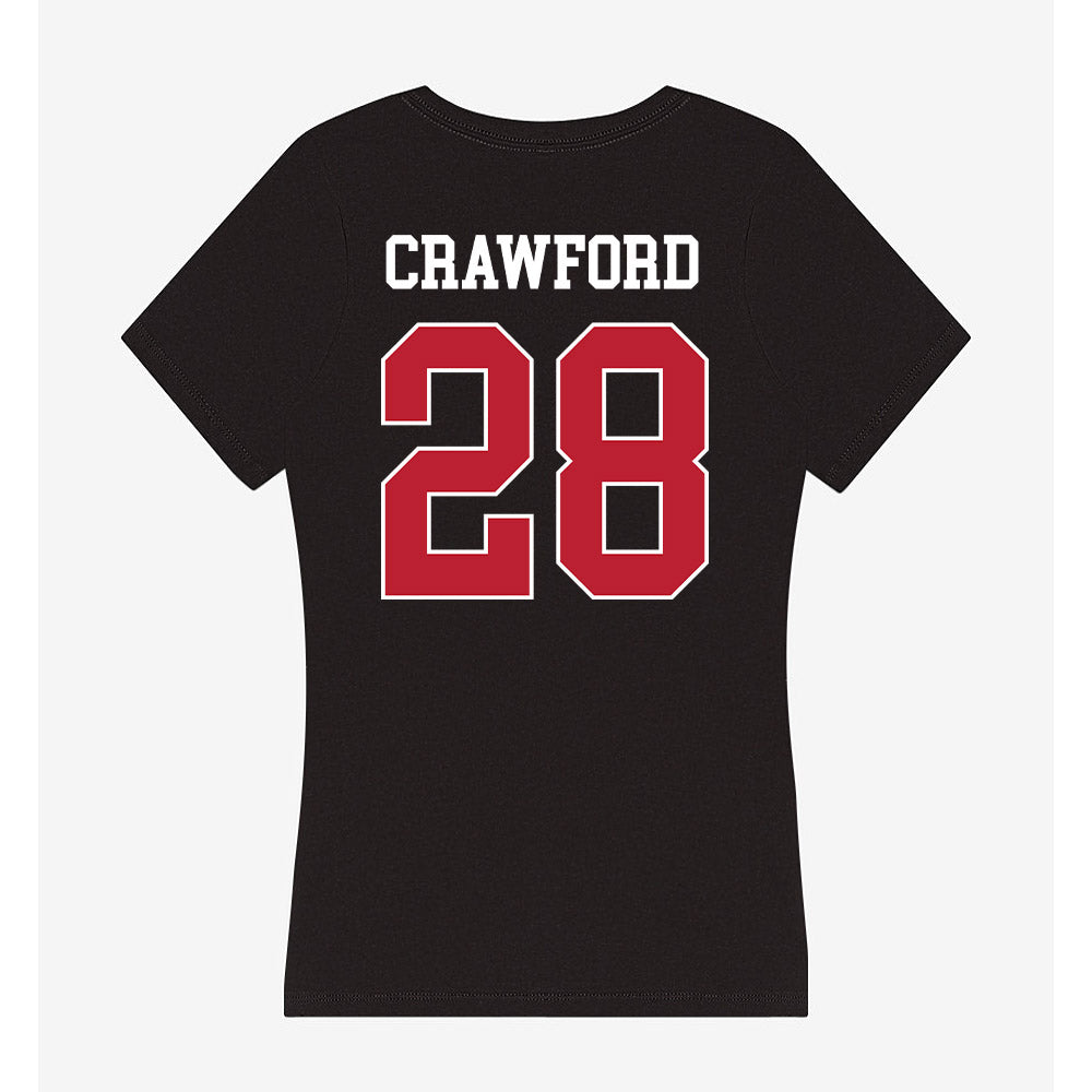 Georgia - NCAA Women's Soccer : London Crawford - Women's V-Neck T-Shirt-1