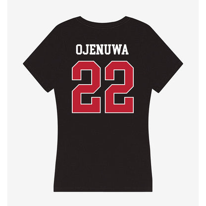 Georgia - NCAA Women's Basketball : Vera Ojenuwa - Women's V-Neck T-Shirt-1