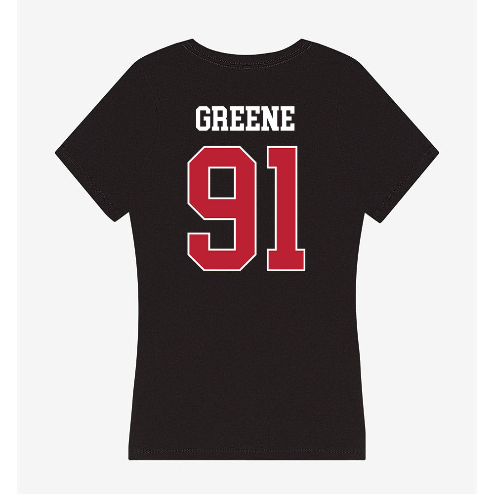 Georgia - NCAA Football : Justin Greene - Women's V-Neck T-Shirt-1