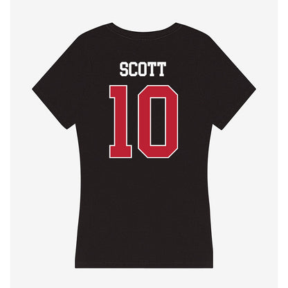 Georgia - NCAA Baseball : Matt Scott - Women's V-Neck T-Shirt-1