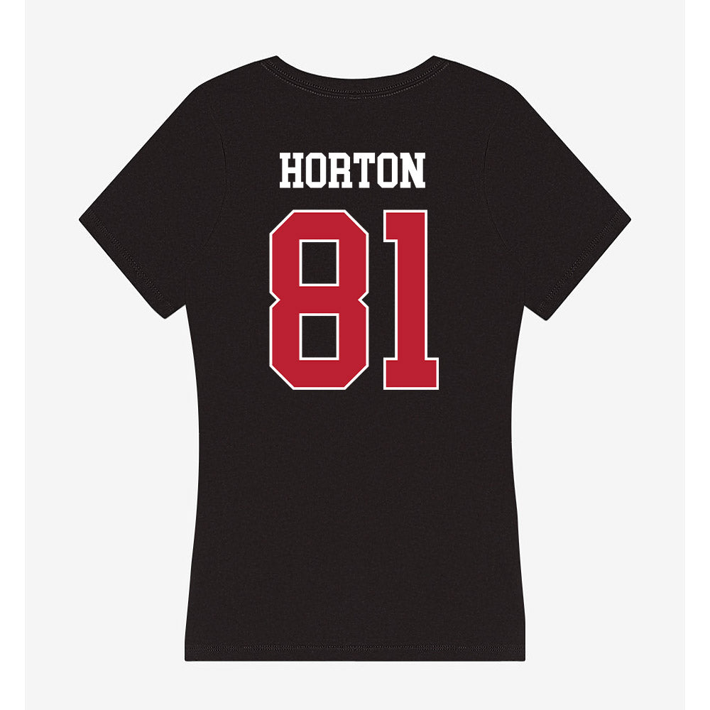 Georgia - NCAA Football : Joshua Horton - Women's V-Neck T-Shirt-1