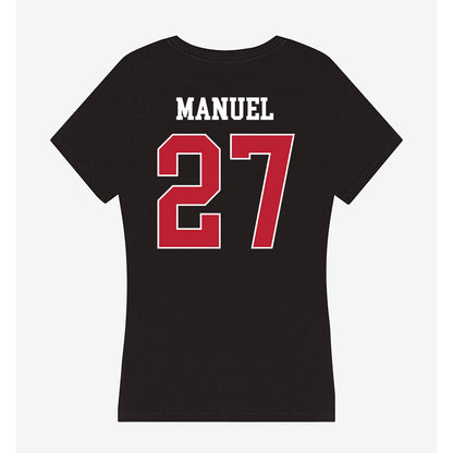 Georgia - NCAA Women's Soccer : Lola Manuel - Women's V-Neck T-Shirt-1
