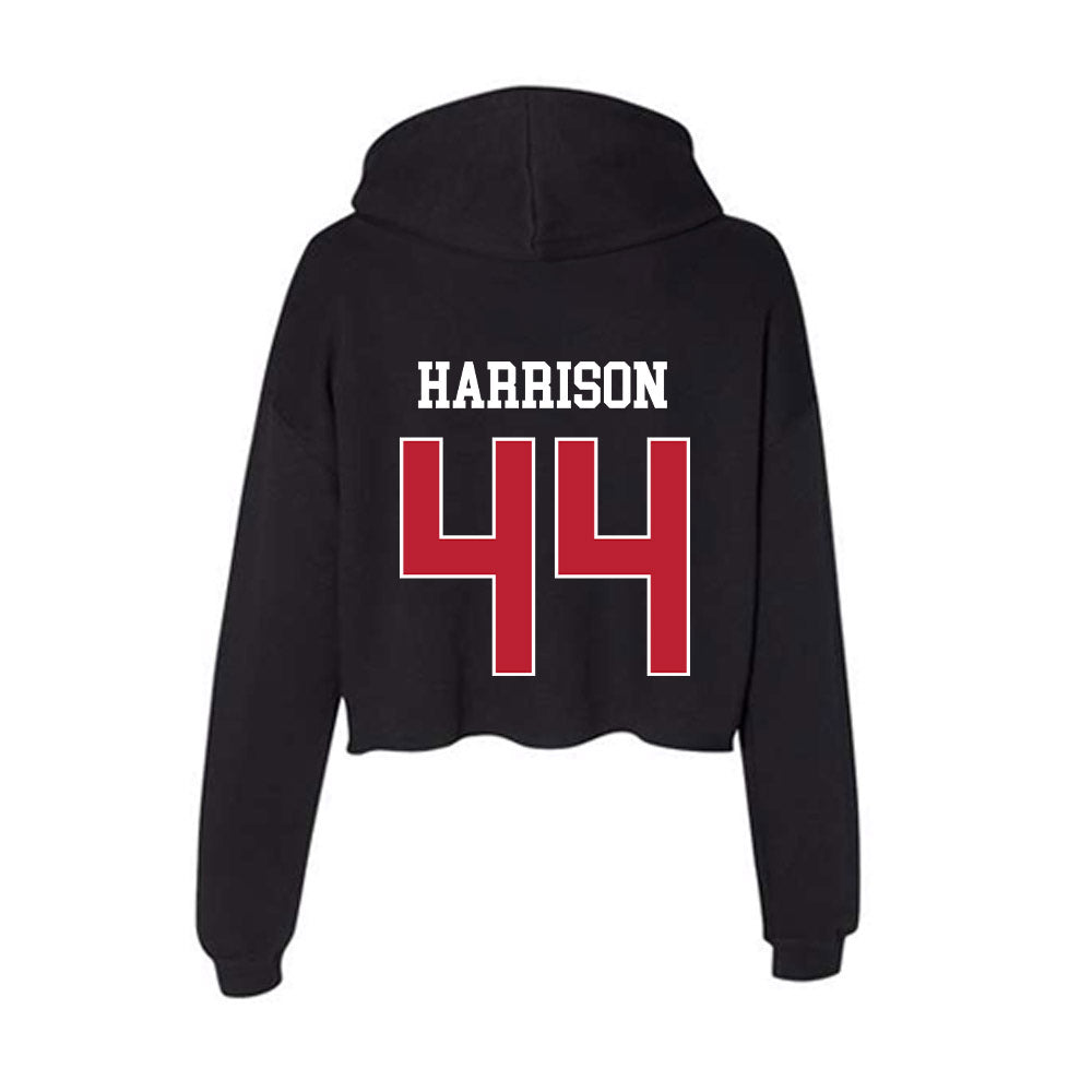 Georgia - NCAA Softball : Presley Harrison - Women's Crop Fleece Hoodie-1
