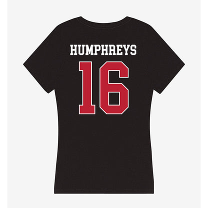 Georgia - NCAA Football : London Humphreys - Women's V-Neck T-Shirt-1