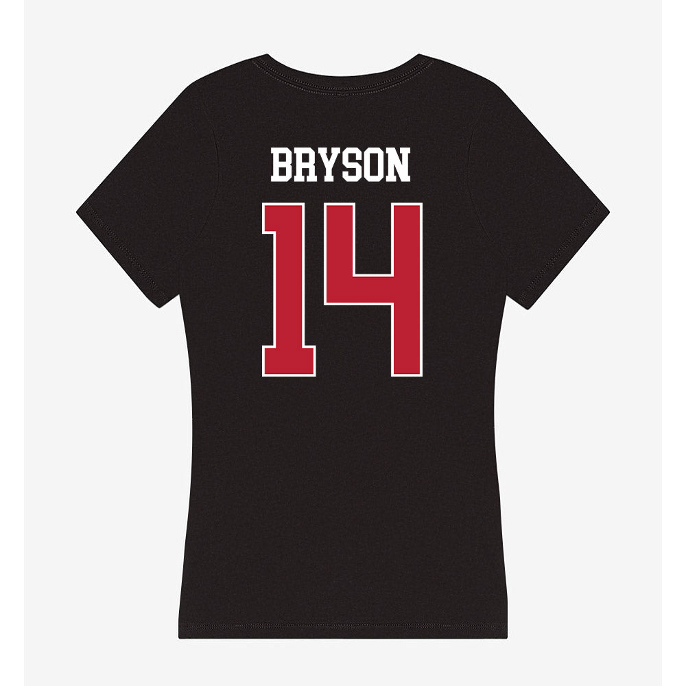 Georgia - NCAA Women's Volleyball : Emma Bryson - Women's V-Neck T-Shirt-1