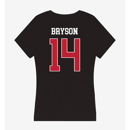 Georgia - NCAA Women's Volleyball : Emma Bryson - Women's V-Neck T-Shirt-1