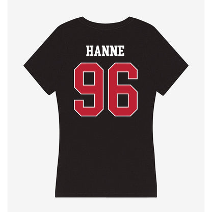 Georgia - NCAA Football : JJ Hanne - Women's V-Neck T-Shirt-1