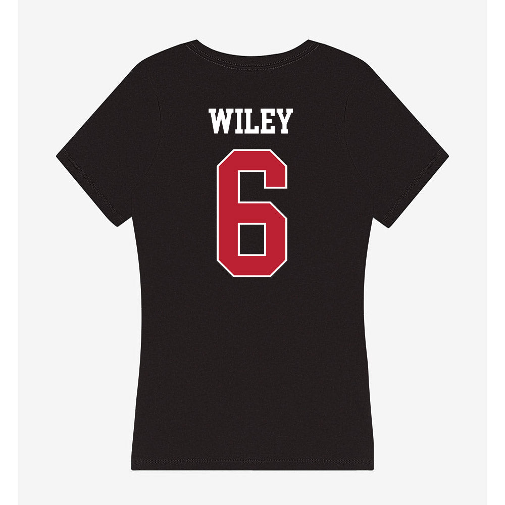 Georgia - NCAA Football : CJ Wiley - Women's V-Neck T-Shirt-1