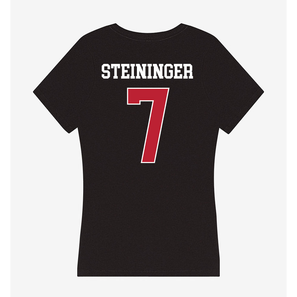 Georgia - NCAA Women's Volleyball : Keira Steininger - Women's V-Neck T-Shirt-1