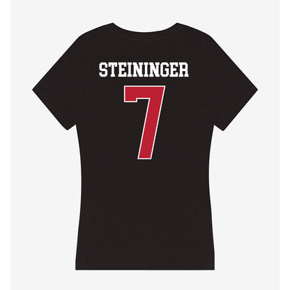 Georgia - NCAA Women's Volleyball : Keira Steininger - Women's V-Neck T-Shirt-1