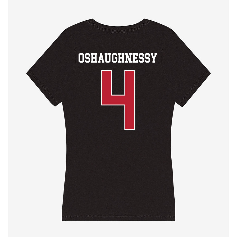 Georgia - NCAA Baseball : Michael Oshaughnessy - Women's V-Neck T-Shirt-1