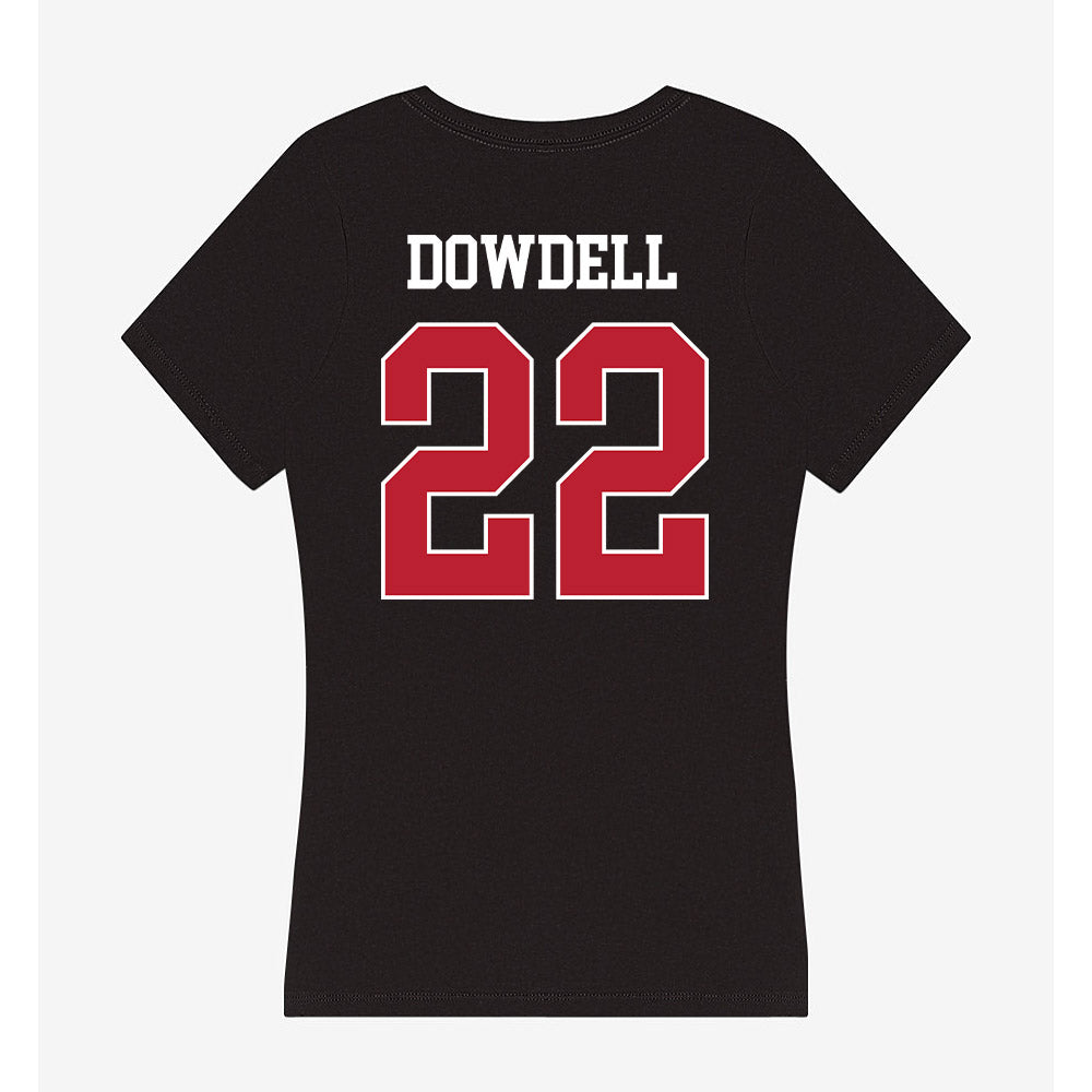 Georgia - NCAA Football : Dante Dowdell - Women's V-Neck T-Shirt-1