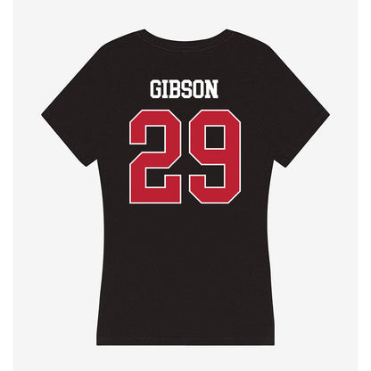 Georgia - NCAA Football : Isaiah Gibson - Women's V-Neck T-Shirt-1