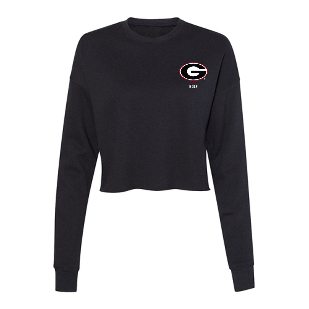 Georgia - NCAA Men's Golf : Cam Smith - Women's Cropped Crew Fleece-0