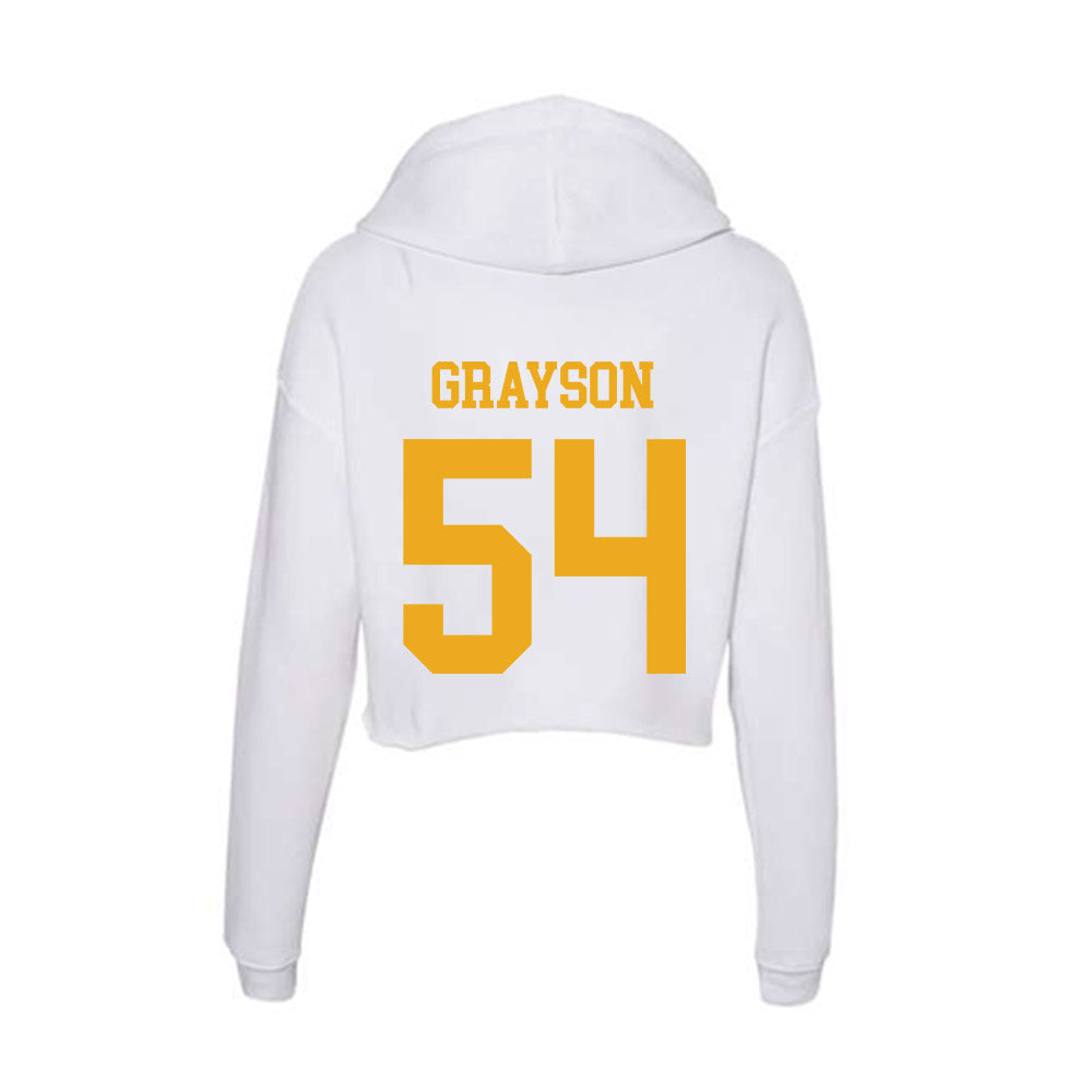 West Virginia - NCAA Football : Amare Grayson - Women's Crop Fleece Hoodie-1