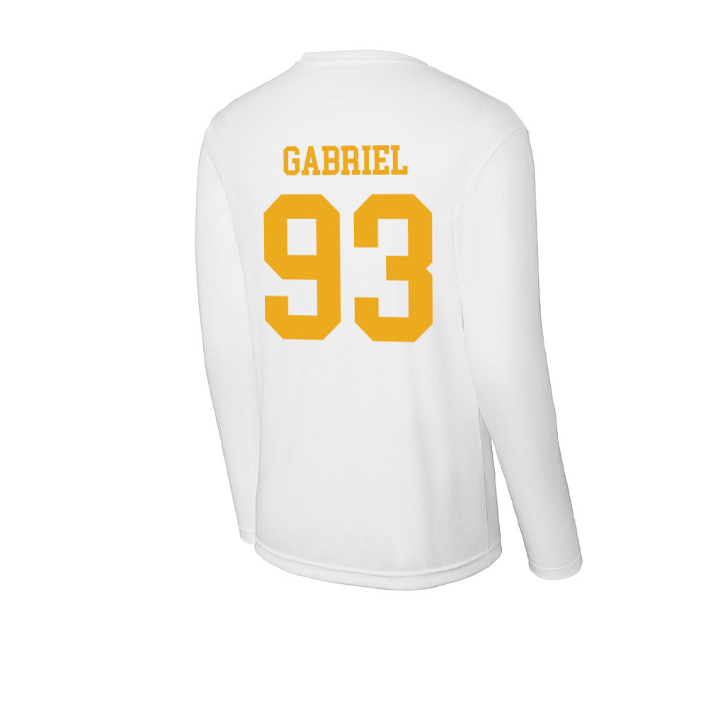 West Virginia - NCAA Football : Nate Gabriel - Activewear Long Sleeve T-Shirt-1