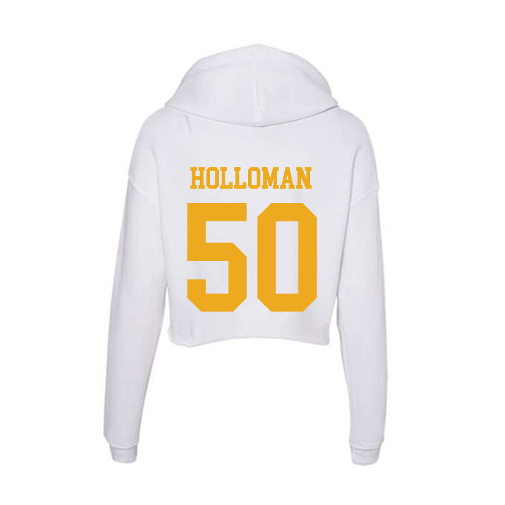 West Virginia - NCAA Football : Harper Holloman - Women's Crop Fleece Hoodie-1