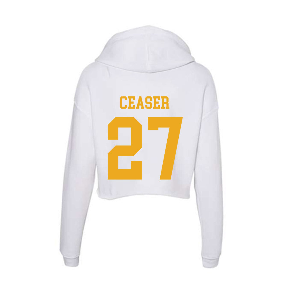 West Virginia - NCAA Women's Soccer : Isabel Ceaser - Women's Crop Fleece Hoodie-1