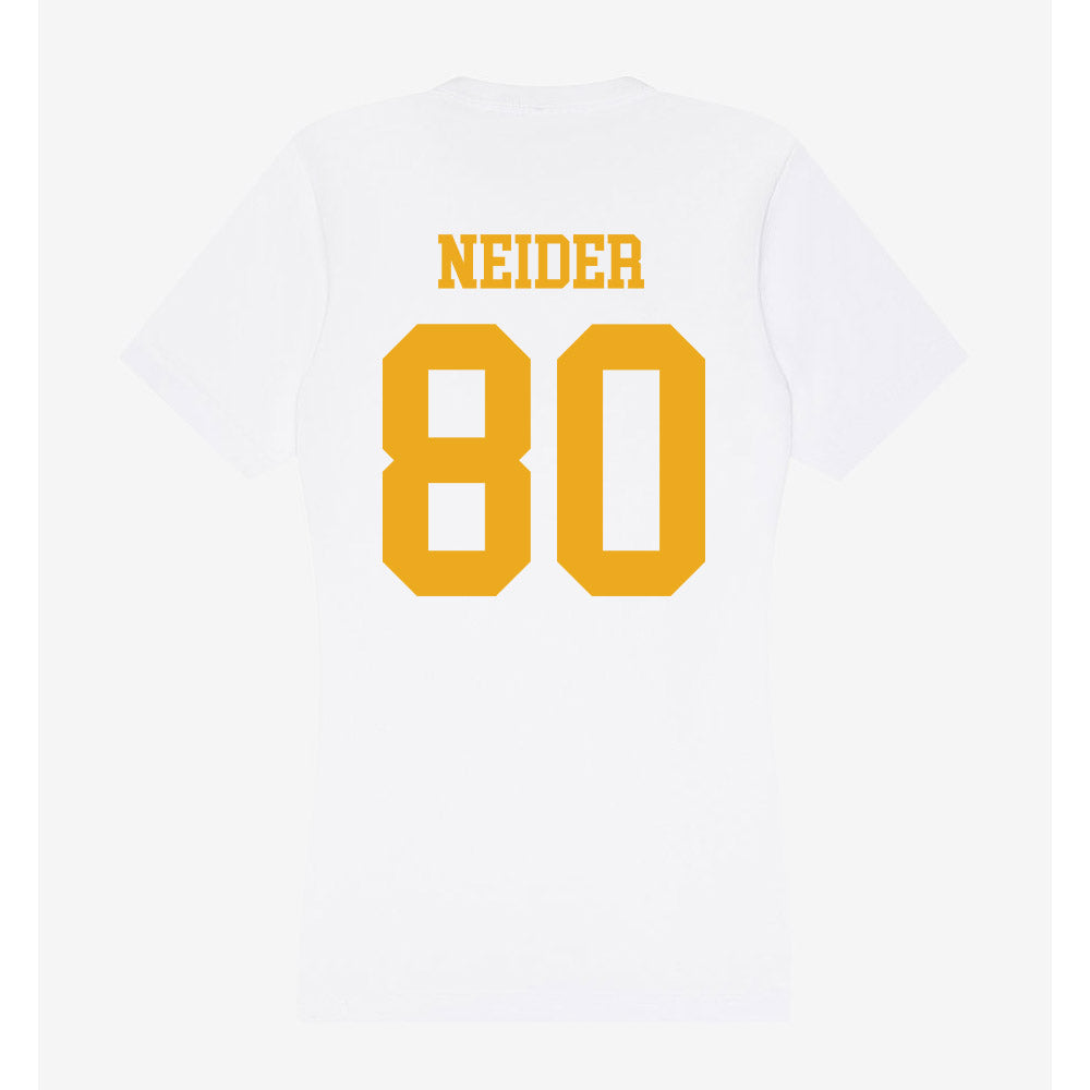West Virginia - NCAA Football : John Neider - Women's V-Neck T-Shirt-1