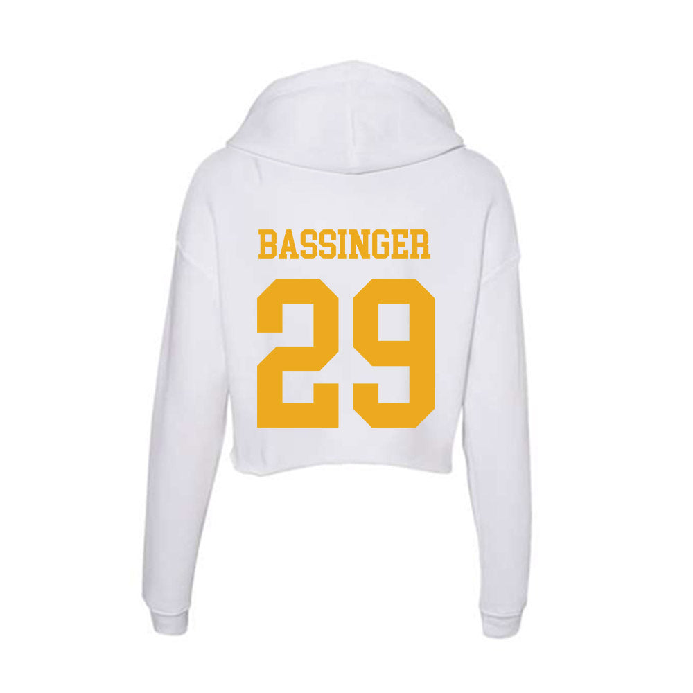 West Virginia - NCAA Baseball : Reese Bassinger - Women's Crop Fleece Hoodie-1