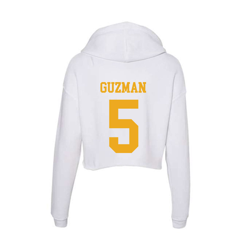 West Virginia - NCAA Baseball : Armani Guzman - Women's Crop Fleece Hoodie-1