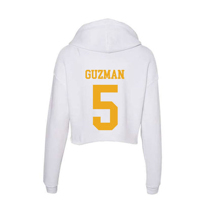 West Virginia - NCAA Baseball : Armani Guzman - Women's Crop Fleece Hoodie-1