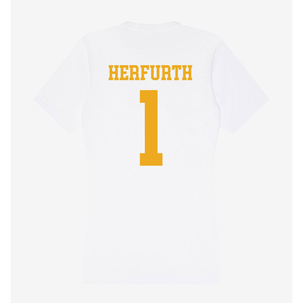 West Virginia - NCAA Women's Soccer : Bailey Herfurth - Women's V-Neck T-Shirt-1