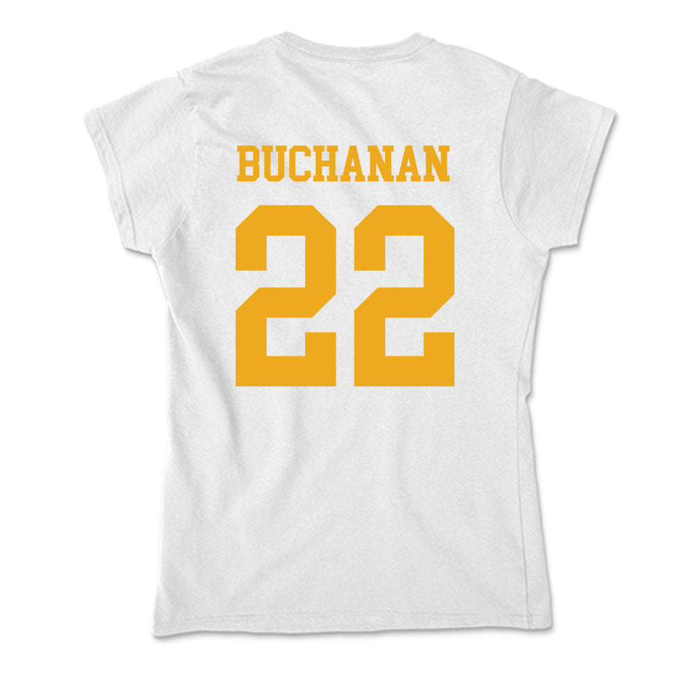 West Virginia - NCAA Men's Basketball : Javan Buchanan - Soft Style Women’s T-Shirt-1