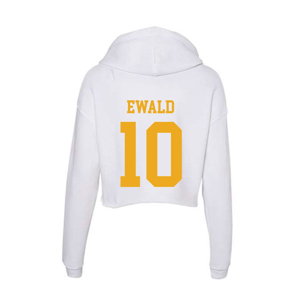 West Virginia - NCAA Men's Soccer : Felix Ewald - Women's Crop Fleece Hoodie-1