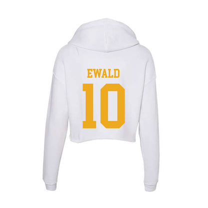 West Virginia - NCAA Men's Soccer : Felix Ewald - Women's Crop Fleece Hoodie-1