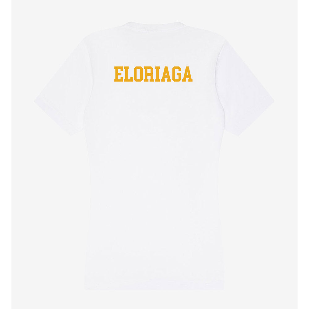 West Virginia - NCAA Men's Swimming & Diving : Glenn Eloriaga - Women's V-Neck T-Shirt-1