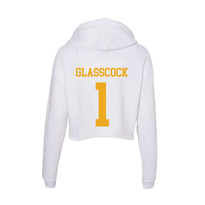 West Virginia - NCAA Baseball : JJ Glasscock - Women's Crop Fleece Hoodie-1