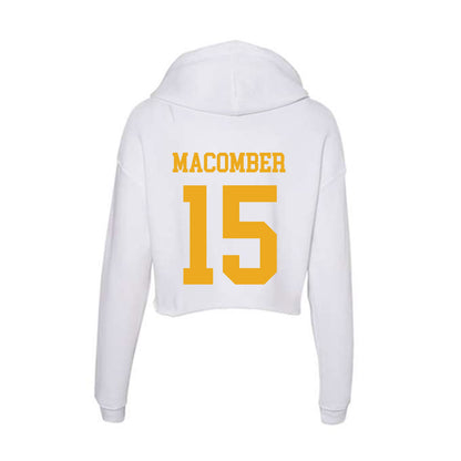 West Virginia - NCAA Men's Soccer : Brayden Macomber - Women's Crop Fleece Hoodie-1