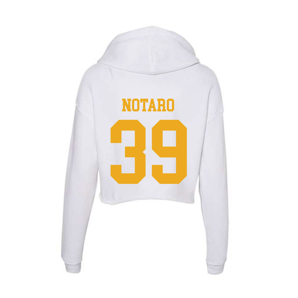 West Virginia - NCAA Football : Peter Notaro - Women's Crop Fleece Hoodie-1