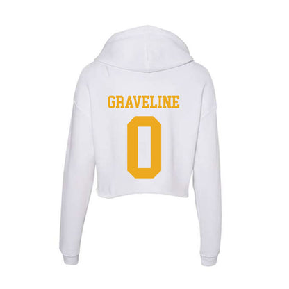 West Virginia - NCAA Baseball : Matthew Graveline - Women's Crop Fleece Hoodie-1