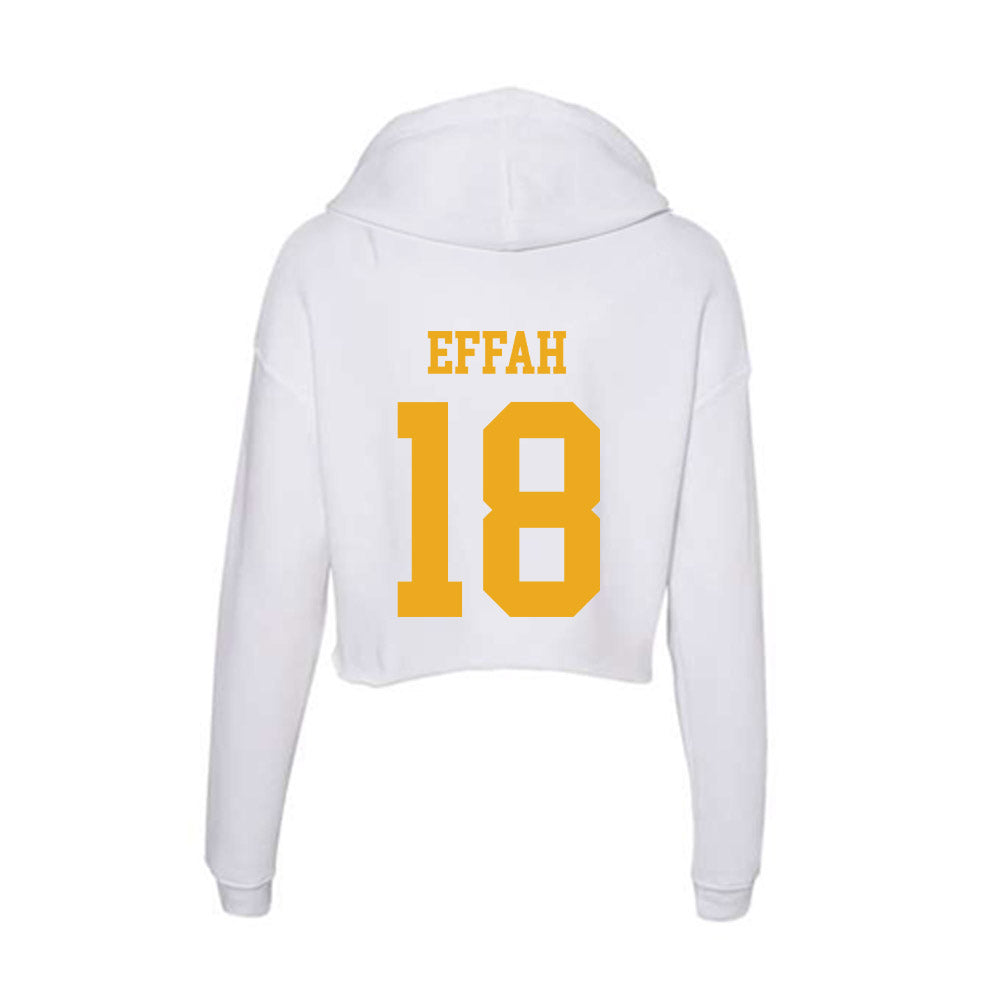 West Virginia - NCAA Women's Soccer : Kailyn Effah - Women's Crop Fleece Hoodie-1