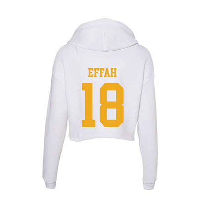 West Virginia - NCAA Women's Soccer : Kailyn Effah - Women's Crop Fleece Hoodie-1