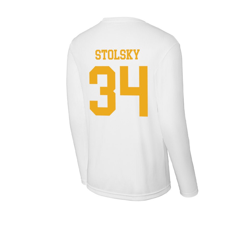 West Virginia - NCAA Football : Tyler Stolsky - Activewear Long Sleeve T-Shirt-1